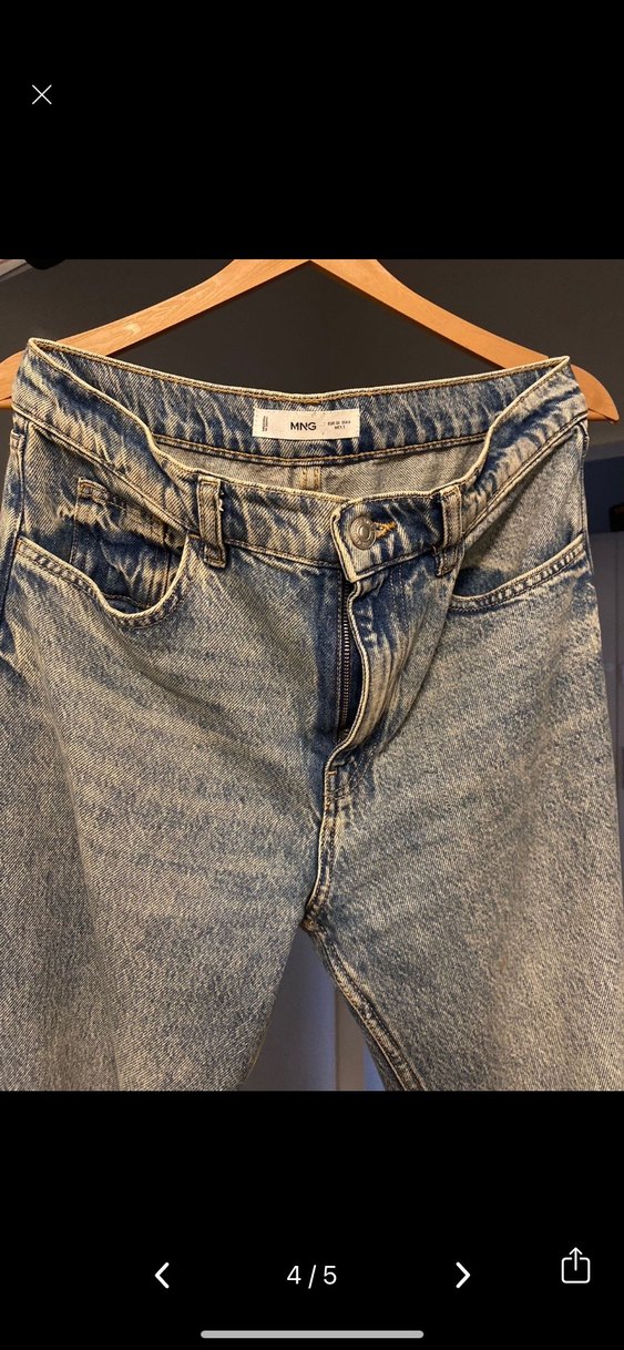 Gri Kadın Midi Boy Denim Pantolon - Görsel 3