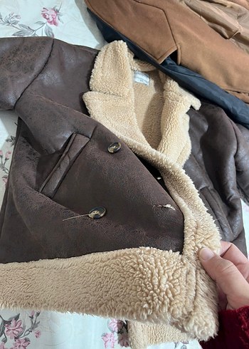 Kahverengi Kürklü Deri Kadın Ceket - Görsel 4