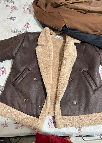 Kahverengi Kürklü Deri Kadın Ceket - Görsel 5