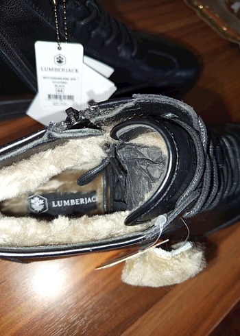 Siyah Deri Kürklü Erkek Bot - Görsel 6