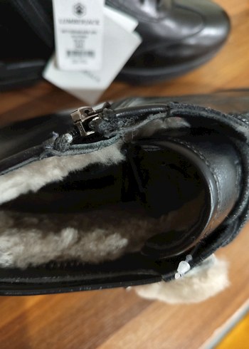 Siyah Deri Kürklü Erkek Bot - Görsel 2