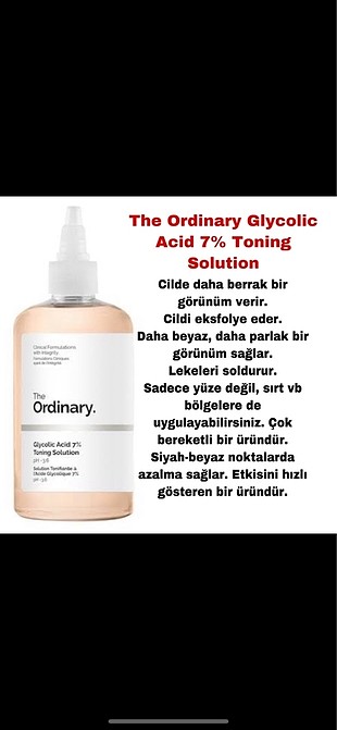 The ordinary glikolik tonik