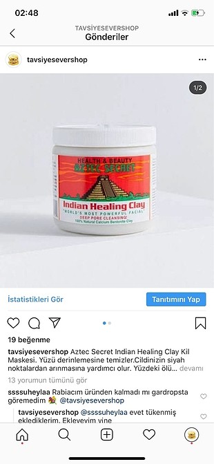 Aztec kil maskesi