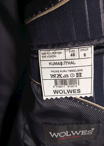 Erkek Mavi Çizgili Düğmeli Ceket - Görsel 4