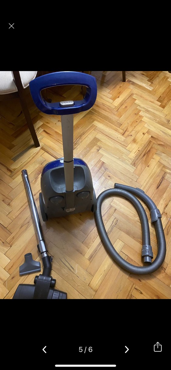 Mavi ve Gri Elektrikli Süpürge Seti - Görsel 5