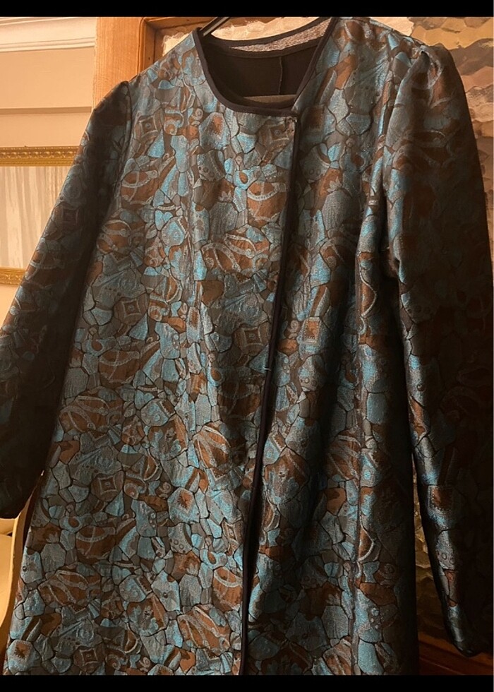 Bayan jakarlı kaftan - Görsel 4