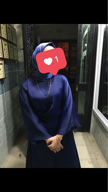 MERİ STORE ÇAPRAZ BAĞLAMALI SATEN ELBİSE