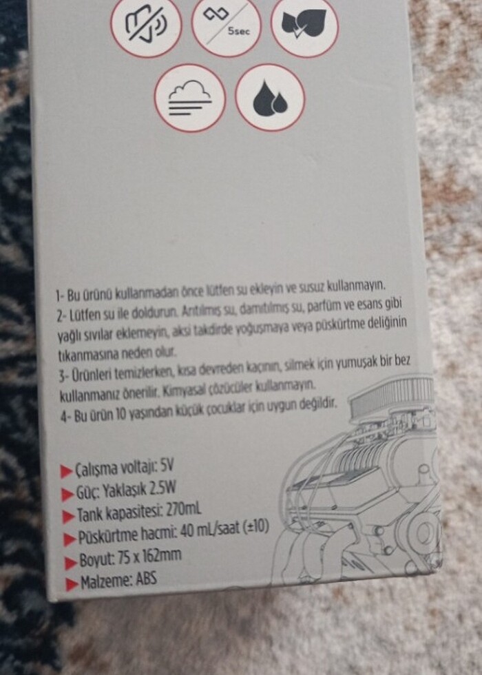 Araç ıçı nemlendırıcı - Görsel 4