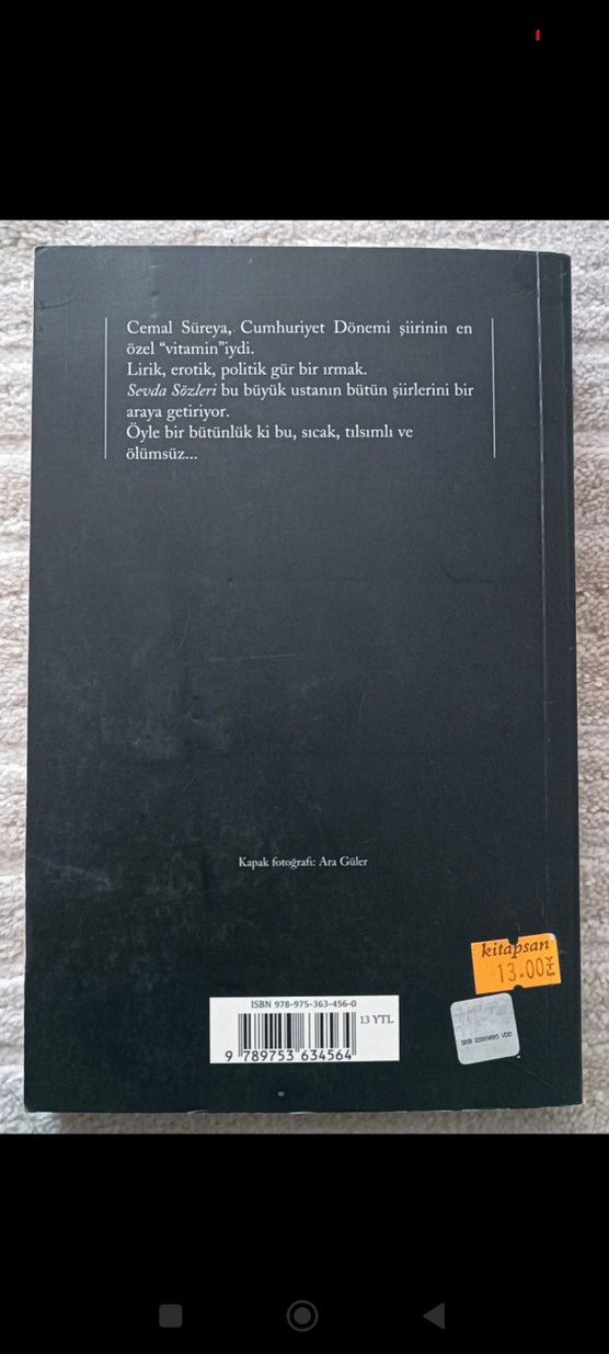 Cemal Süreya Sevda Sözleri Şiir Kitabı - Görsel 2