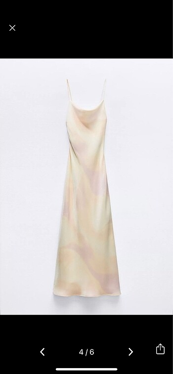 zara saten elbise