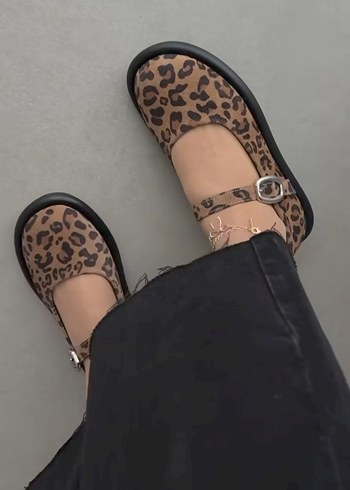 36 Beden Leopar Desenli Kadın Babet