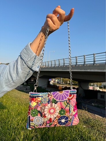  Beden çeşitli Renk Beaded Bags