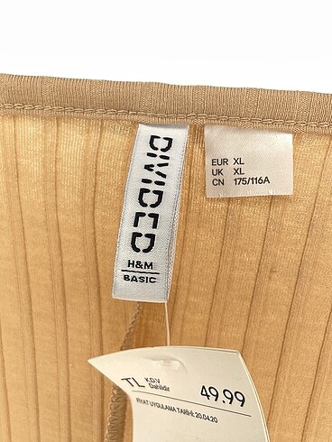 xl Beden camel Renk H&M Kısa Elbise %70 İndirimli.