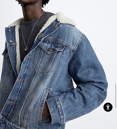 l Beden Zara yünlü denim ceket