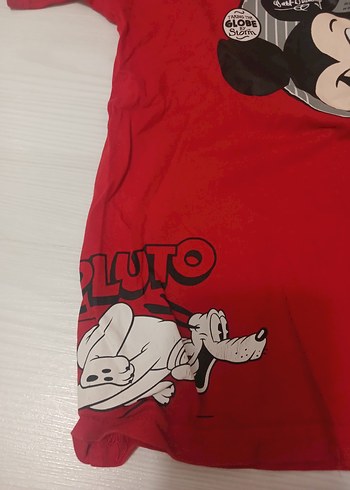 Lisanslı Kırmızı Mickey Mouse Baskılı Erkek Tişört - Görsel 4