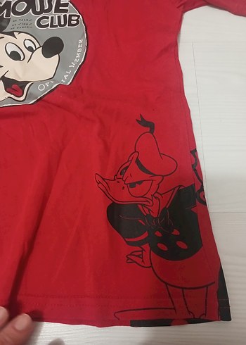 Lisanslı Kırmızı Mickey Mouse Baskılı Erkek Tişört - Görsel 7