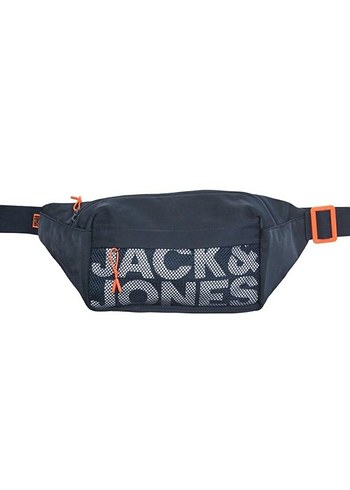 Jack & Jones Navy Renk Baskılı Kemerli Bel Çantası