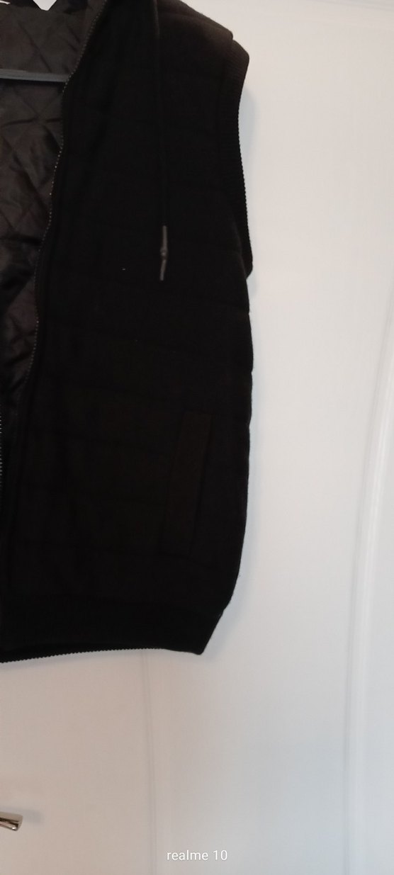 Siyah Fermuarlı Erkek  Yelek - Görsel 2