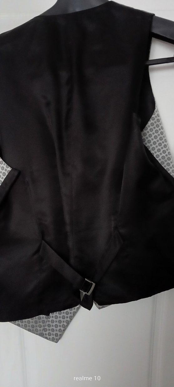 Düğmeli Gri Erkek Yelek - Görsel 4