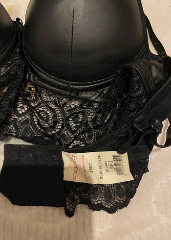 Siyah Gotik Dantelli Sütyen ve Külot Takımı 80 beden - Görsel 2