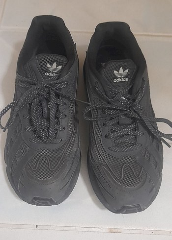 Kadın Siyah Adidas Bağcıklı Spor Ayakkabı
