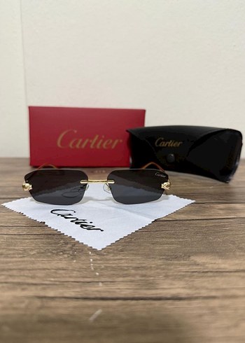 Cartier Altin Cercevesiz Gunes Gozlugu