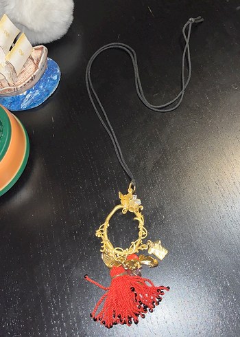 Bohem Tarz Uzun Püsküllü Kadın Kolye - Görsel 2