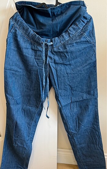 Ayarlanabilir Kot Hamile Pantolon - Görsel 4