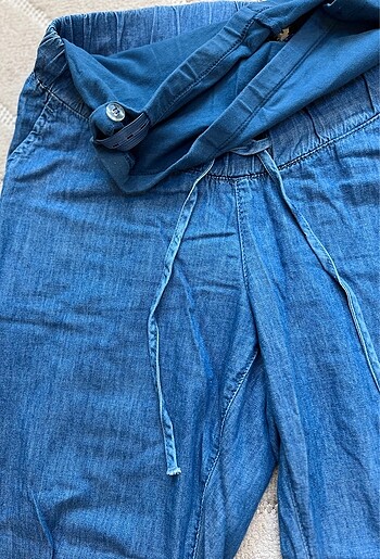 Ayarlanabilir Kot Hamile Pantolon - Görsel 9