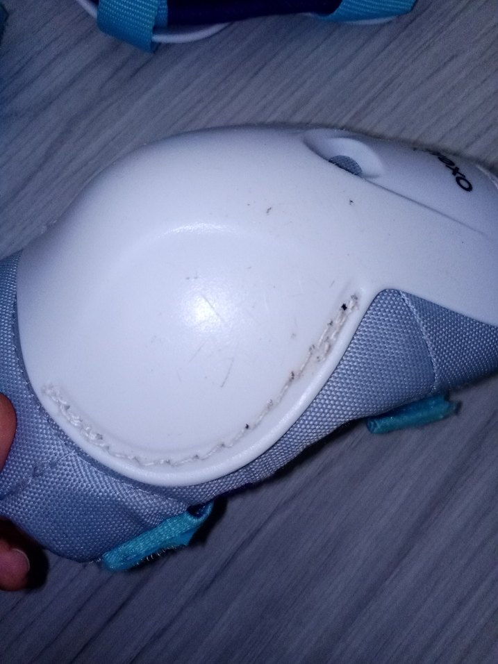 Beyaz Motosiklet Dizlikleri Velcro ile - Görsel 2