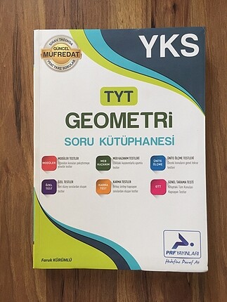PRF yayınları tyt geometri soru kütüphanesi