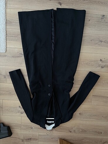 s Beden siyah Renk Zara uzun trençkot- blazer model
