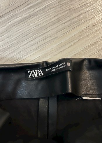 Deri Siyah  Kadın Pantolon - Görsel 2