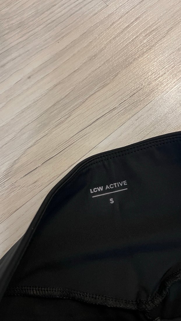 Siyah Midi Spor Tayt - Görsel 2