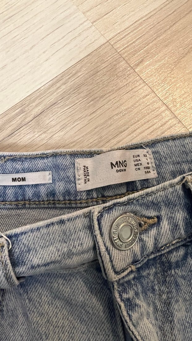 Kadın Gri Mavi Regular Fit Denim Jean - Görsel 2