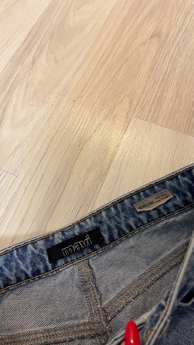 Kadın Mavi Denim Midi Boy Jean Pantolon - Görsel 2