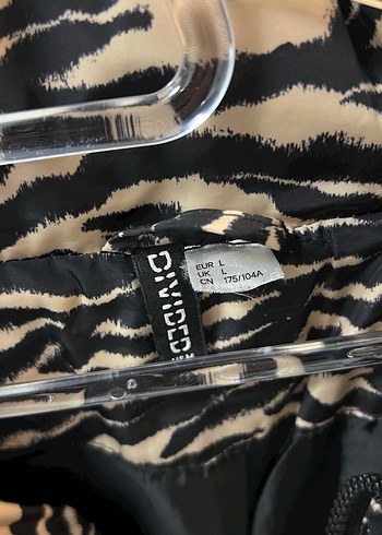 Kahverengi Zebra Desenli Kadın Mont - Görsel 4