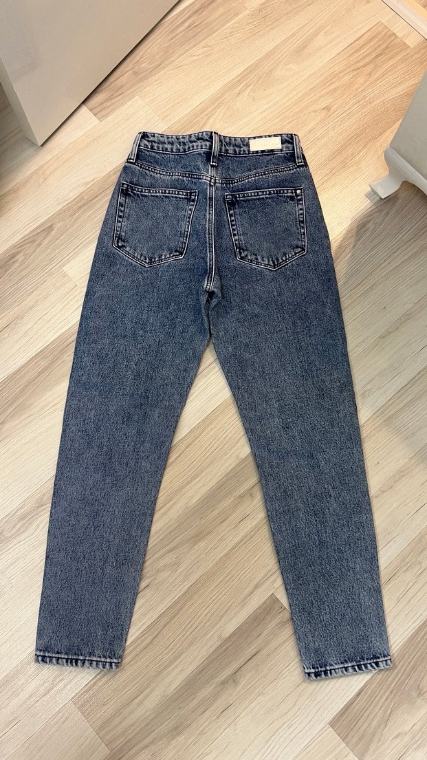 Gri Mavi Kadın Denim Pantolon - Görsel 3