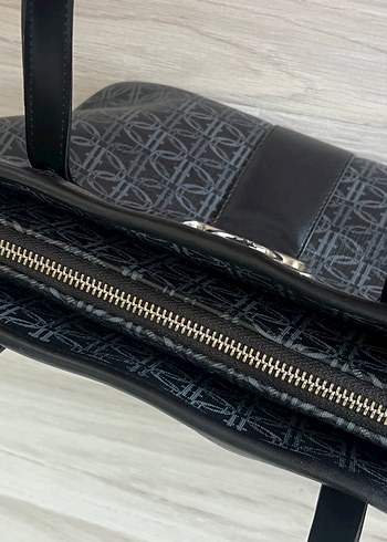 Modern Klasik Siyah Deri Kadın Çanta - Görsel 5