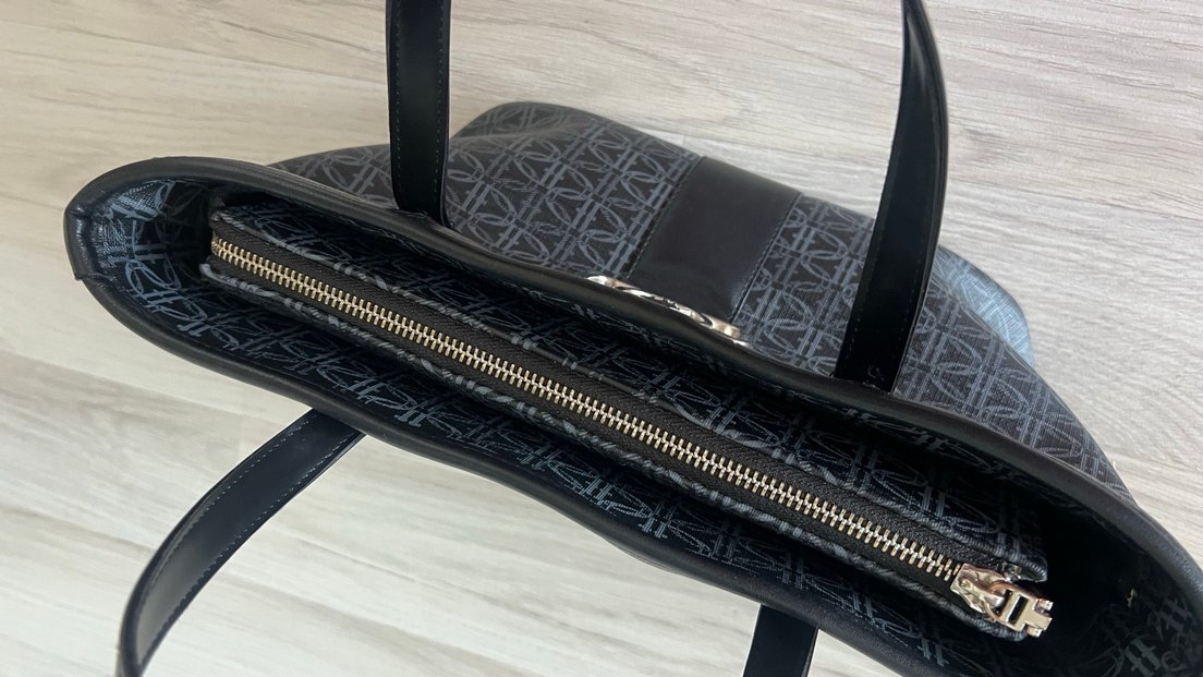 Modern Klasik Siyah Deri Kadın Çanta - Görsel 5