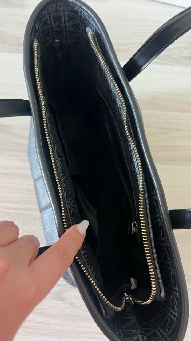 Modern Klasik Siyah Deri Kadın Çanta - Görsel 4