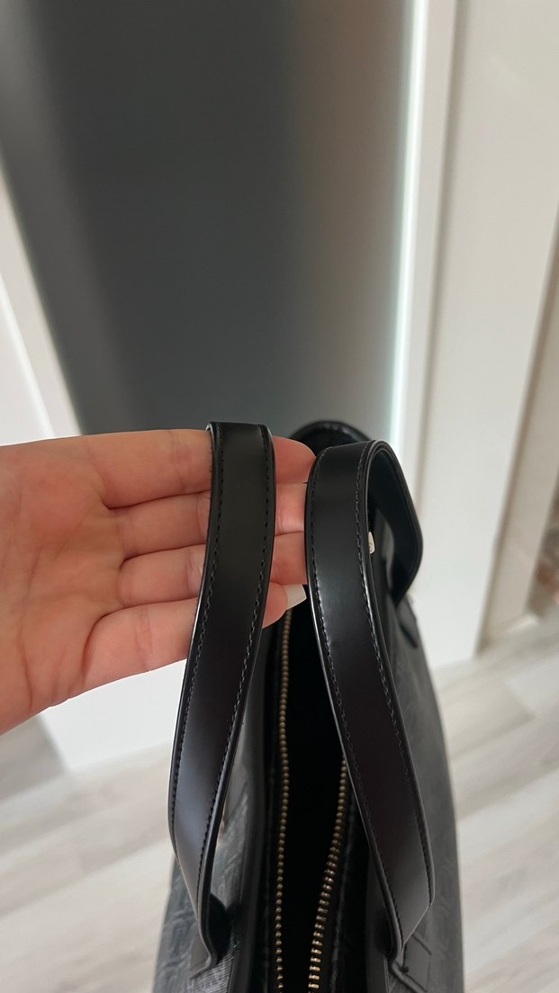Modern Klasik Siyah Deri Kadın Çanta - Görsel 3