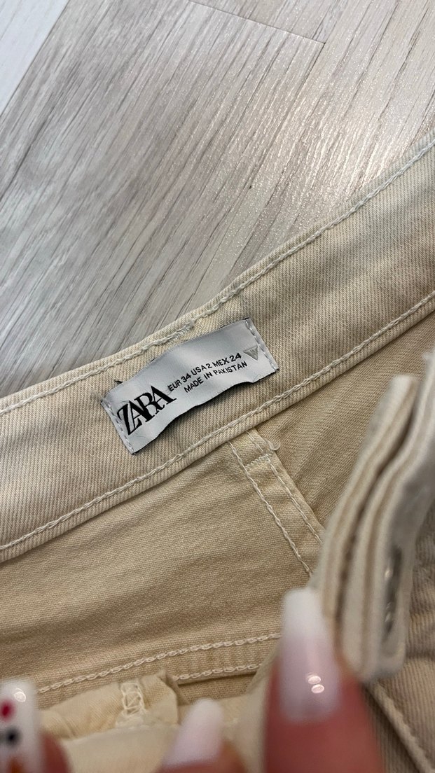 Bej Regular Fit Kadın Midi Boy Jean - Görsel 3