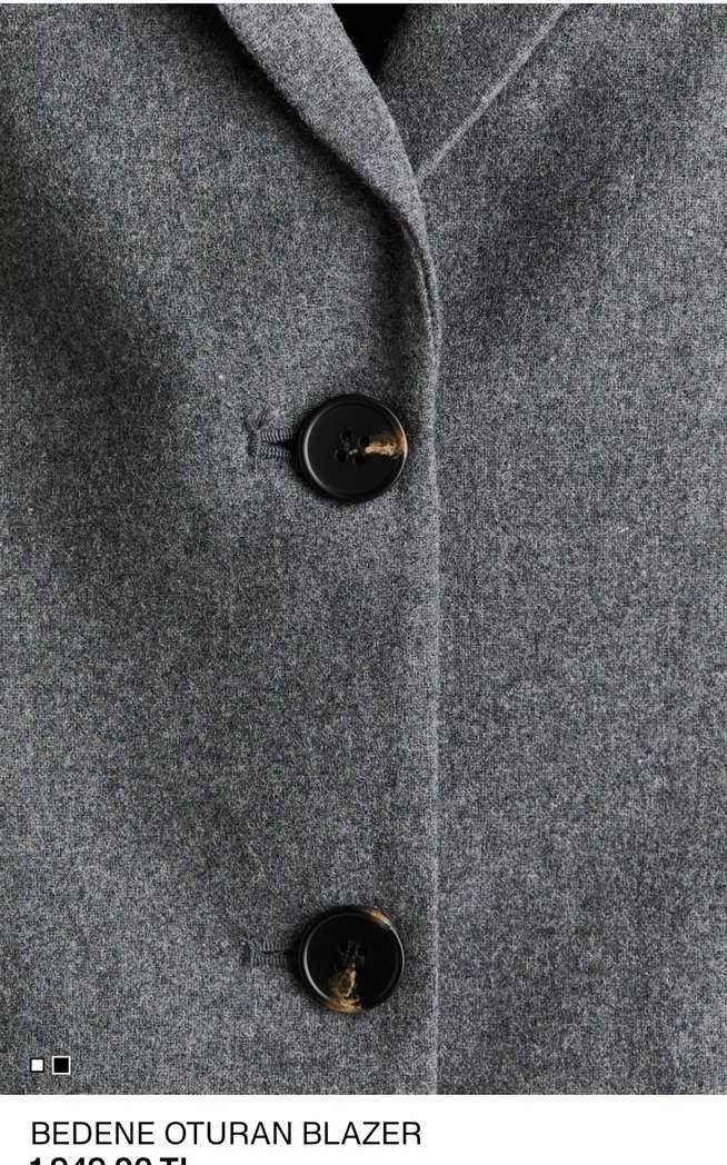 H&M Yünlü blazer ceket - Görsel 2