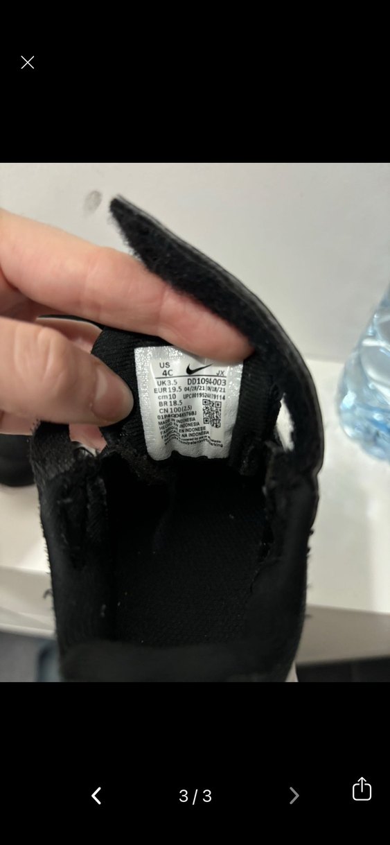 Siyah Erkek Çocuk Spor Ayakkabı Nike - Görsel 2