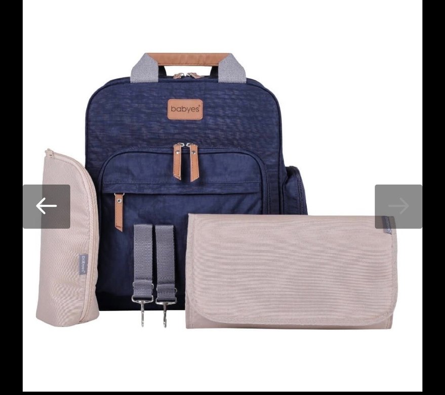 Babyes siyah Bebek Bakım Çantası - Görsel 2