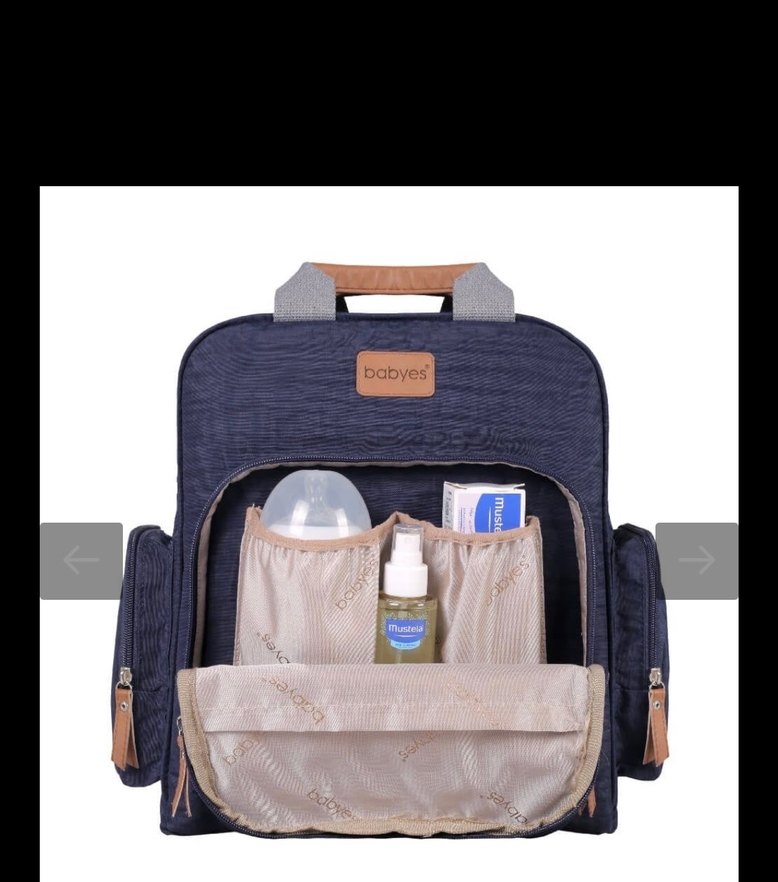 Babyes siyah Bebek Bakım Çantası - Görsel 3
