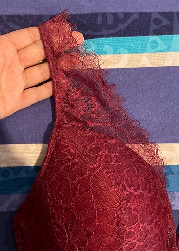 Bordo Dantel  Sütyen DAGi 80B - Görsel 2