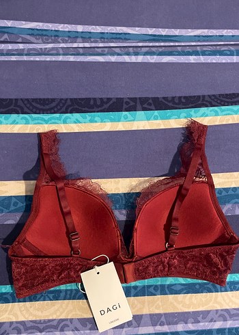 Bordo Dantel  Sütyen DAGi 80B - Görsel 3