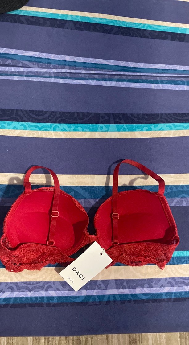 Kırmızı Dantelli Sütyen Dagi 80B - Görsel 2